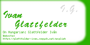 ivan glattfelder business card