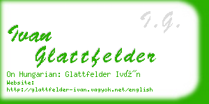 ivan glattfelder business card